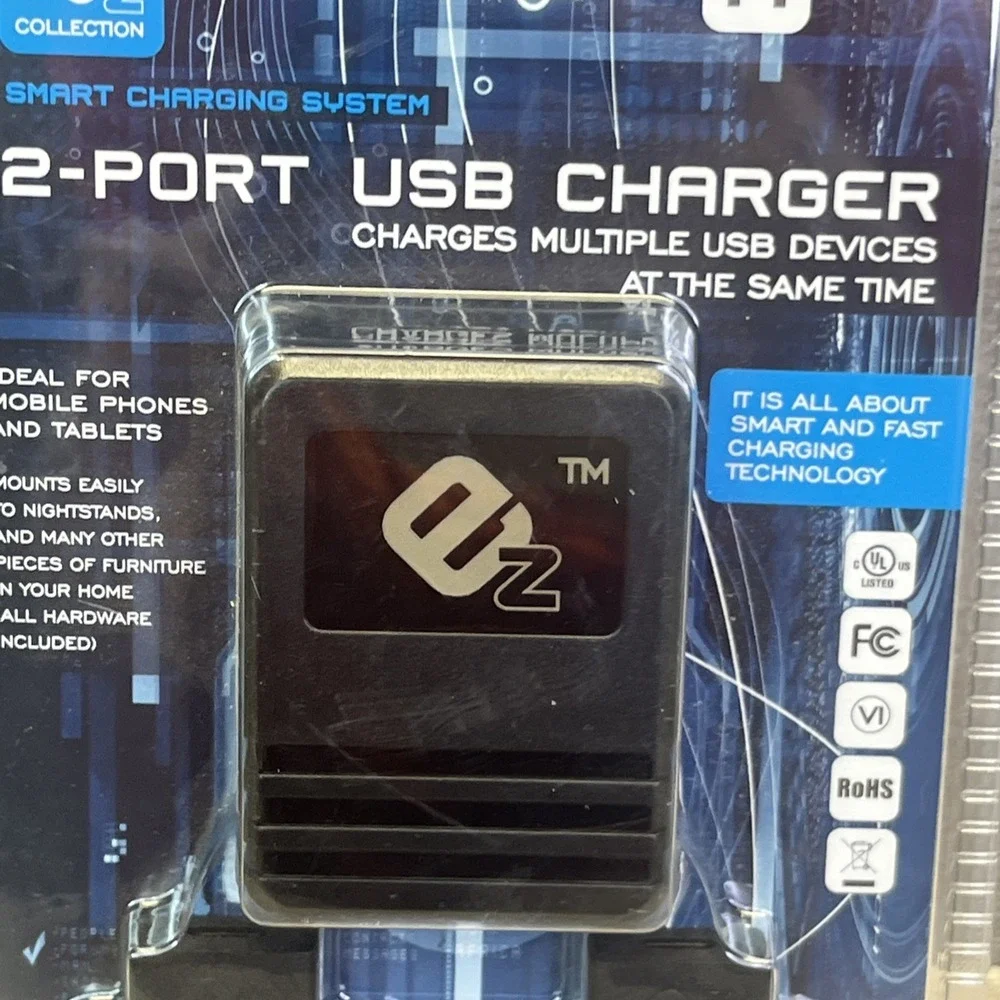 EZ Collection Smart Charging System 2 Port USB Type C Charger Version A 5 FD-B
